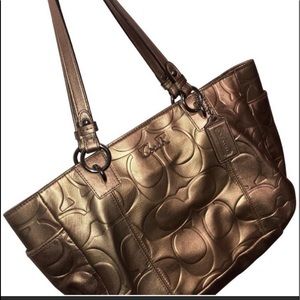 Original Coach metallic gold purse
